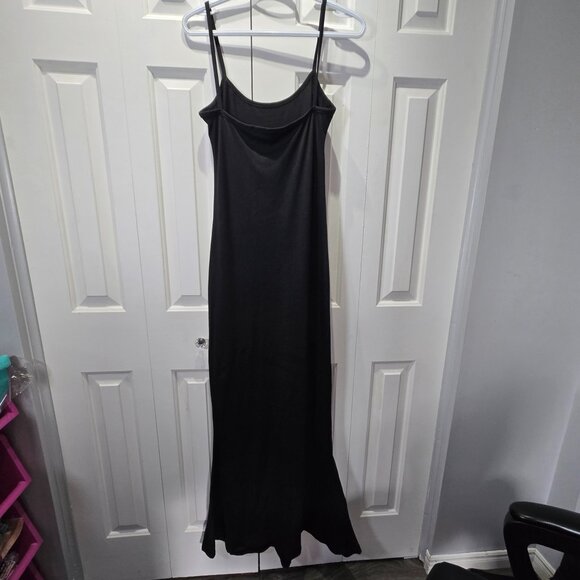 New Black Mermaid Style Spaghetti Strap Summer Dress – Size Large - Picture 4 of 5